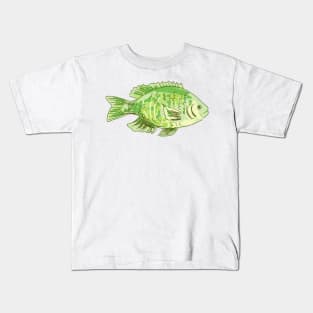 Cute Cartoon Fish Kids T-Shirt